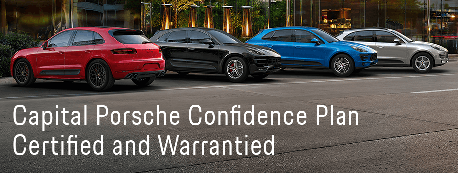 Capital Porsche confidence plan with certified and warrantied cars in Tallahassee, FL